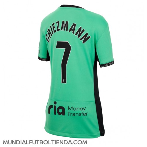 Camiseta Atletico Madrid Antoine Griezmann #7 Tercera Equipación Replica 2023-24 para mujer mangas cortas